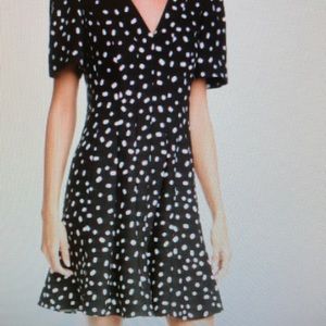 Kate Spade Mallow Dot Crepe Minidress